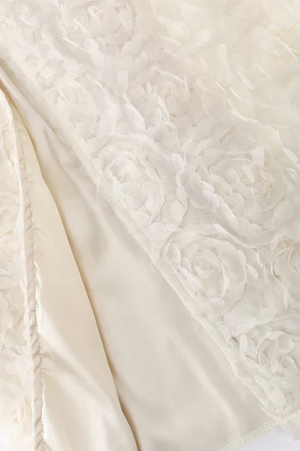Flower Sequin Mini Wedding Dress