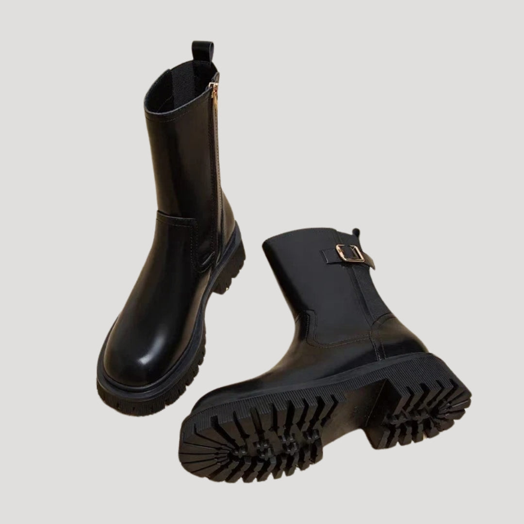 Women's Chunky Mid Calf Boots