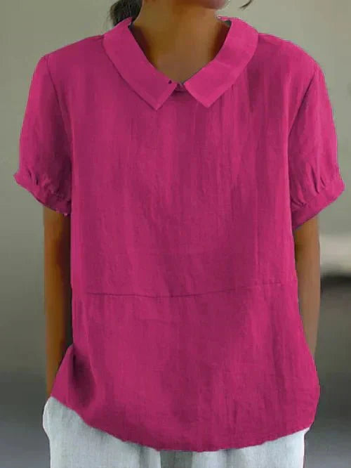 Women’s Linen Collar Blouse