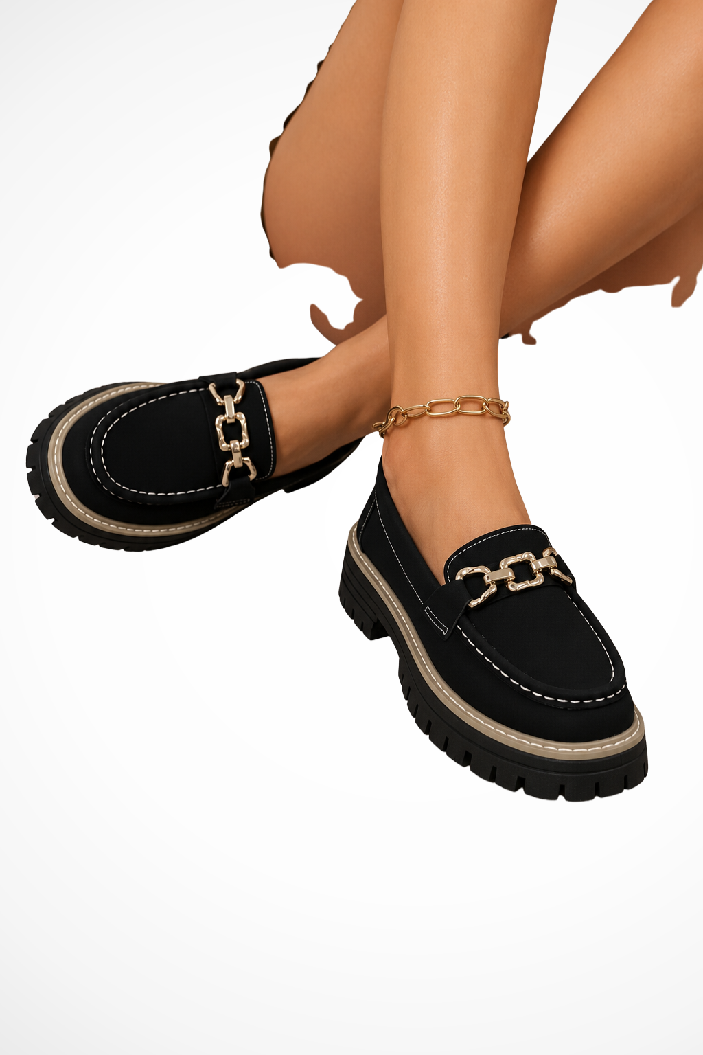 Women's Chain Detail Chunky Loafers