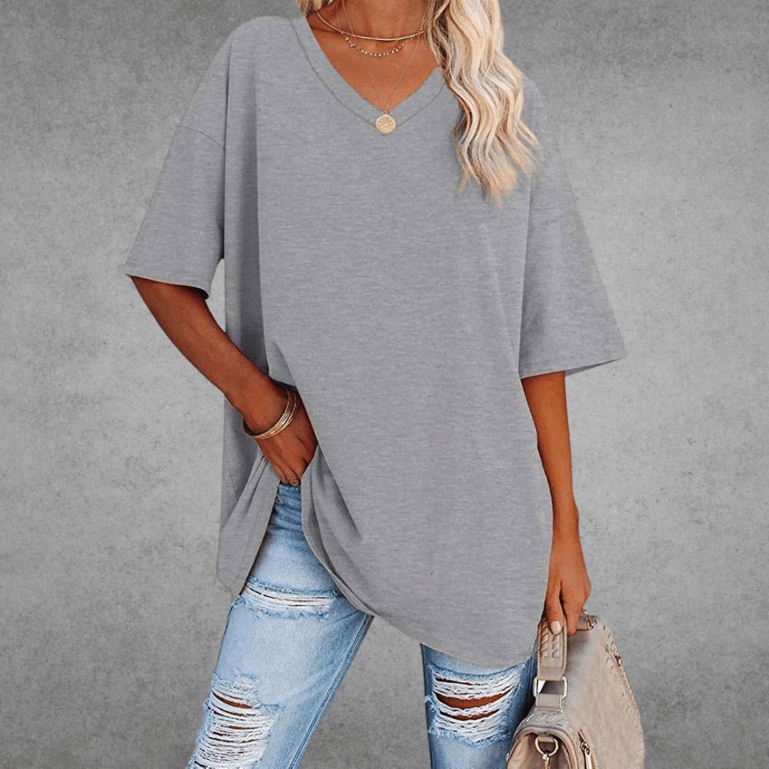 Women’s Spring V-Neck Casual Top