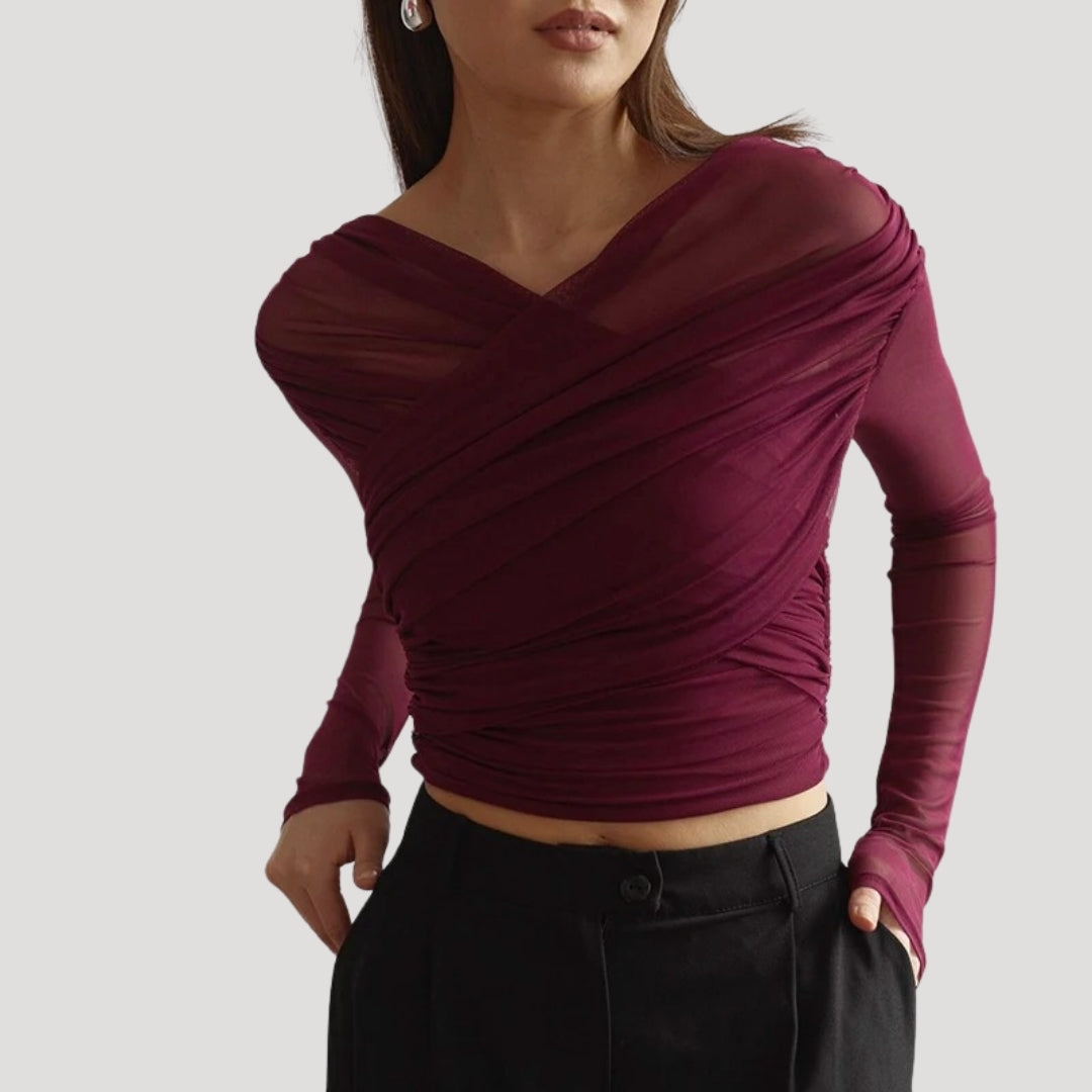 Women’s Wrap Long Sleeve Top