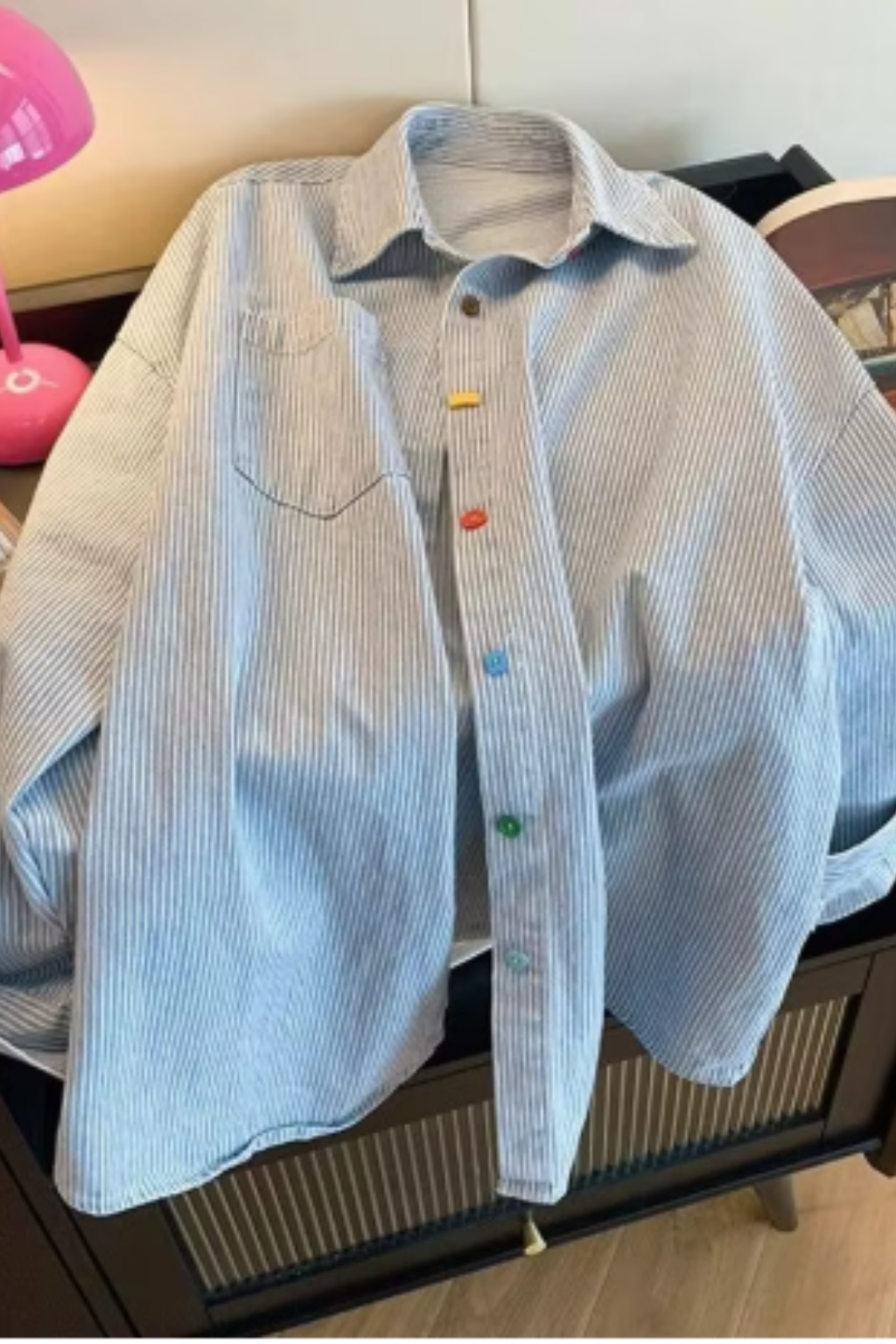 Women's Oversized Striped Blouse