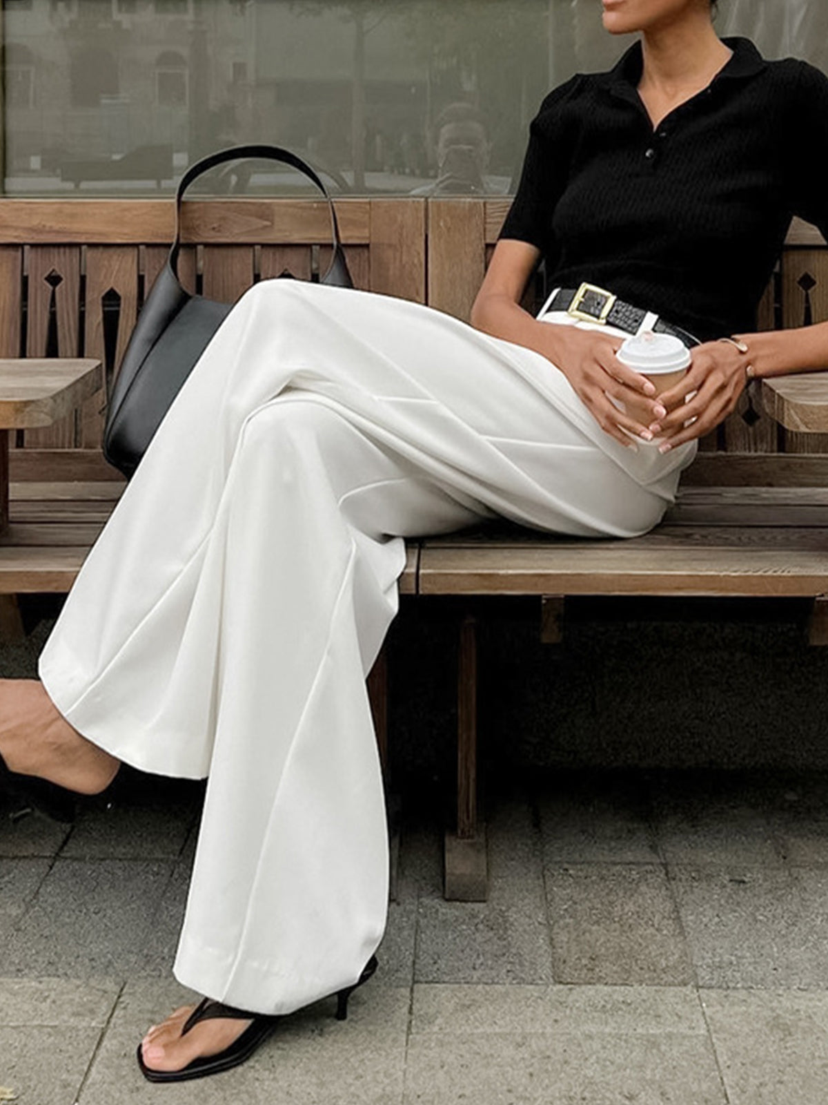 Women's Wide Leg Relaxed Trousers