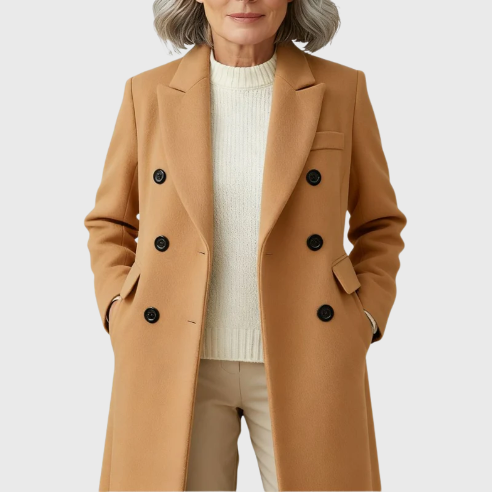 Women's Classic Tailored Wool Overcoat