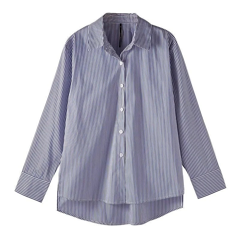 Women's Striped Tailored Blouse
