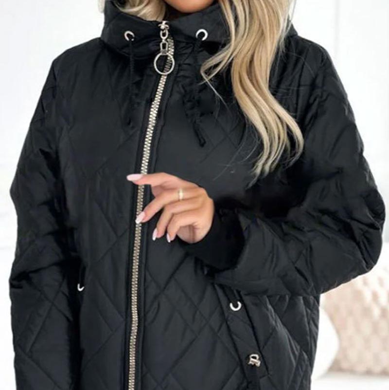 Women's Quilted Hooded Jacket