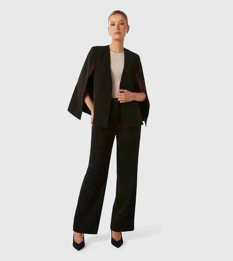 Women's Elegant Cape Sleeve Blazer