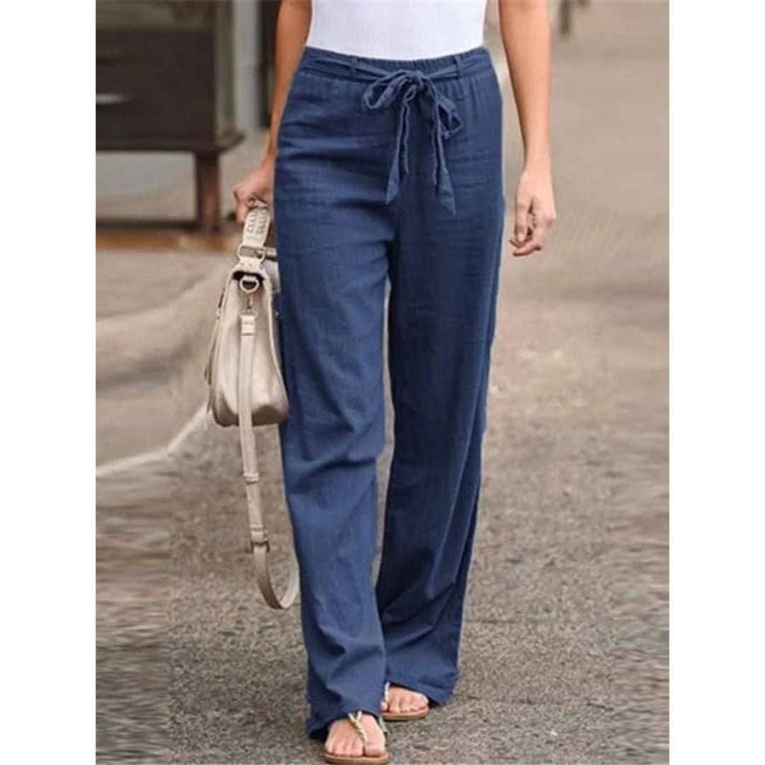 Women’s Linen Wide Leg Trousers