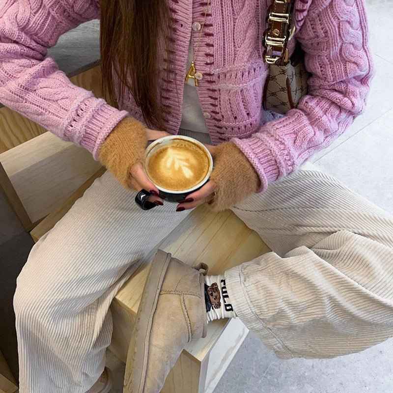 Women's Corduroy Wide Leg Trousers