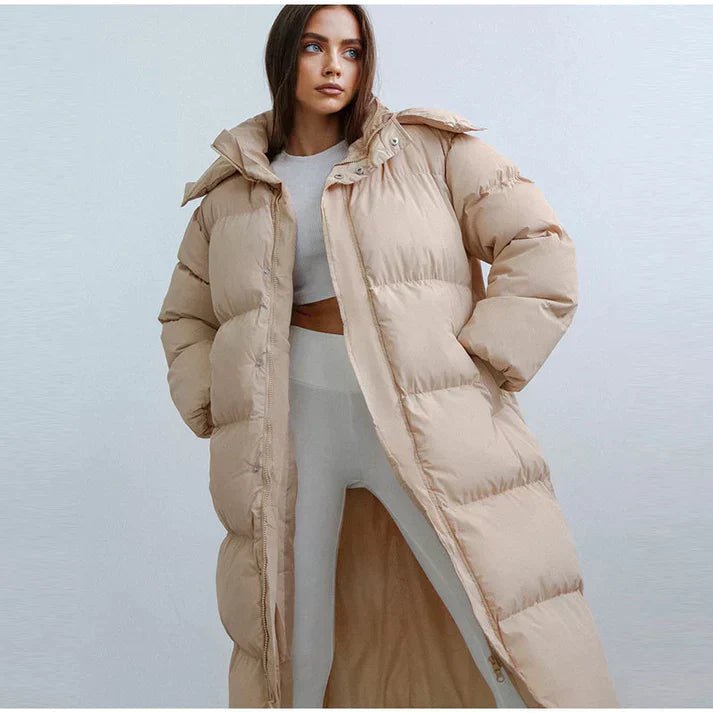 Women's Long Hooded Puffer Coat