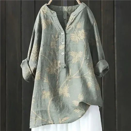Women's Floral Long Sleeve Blouse
