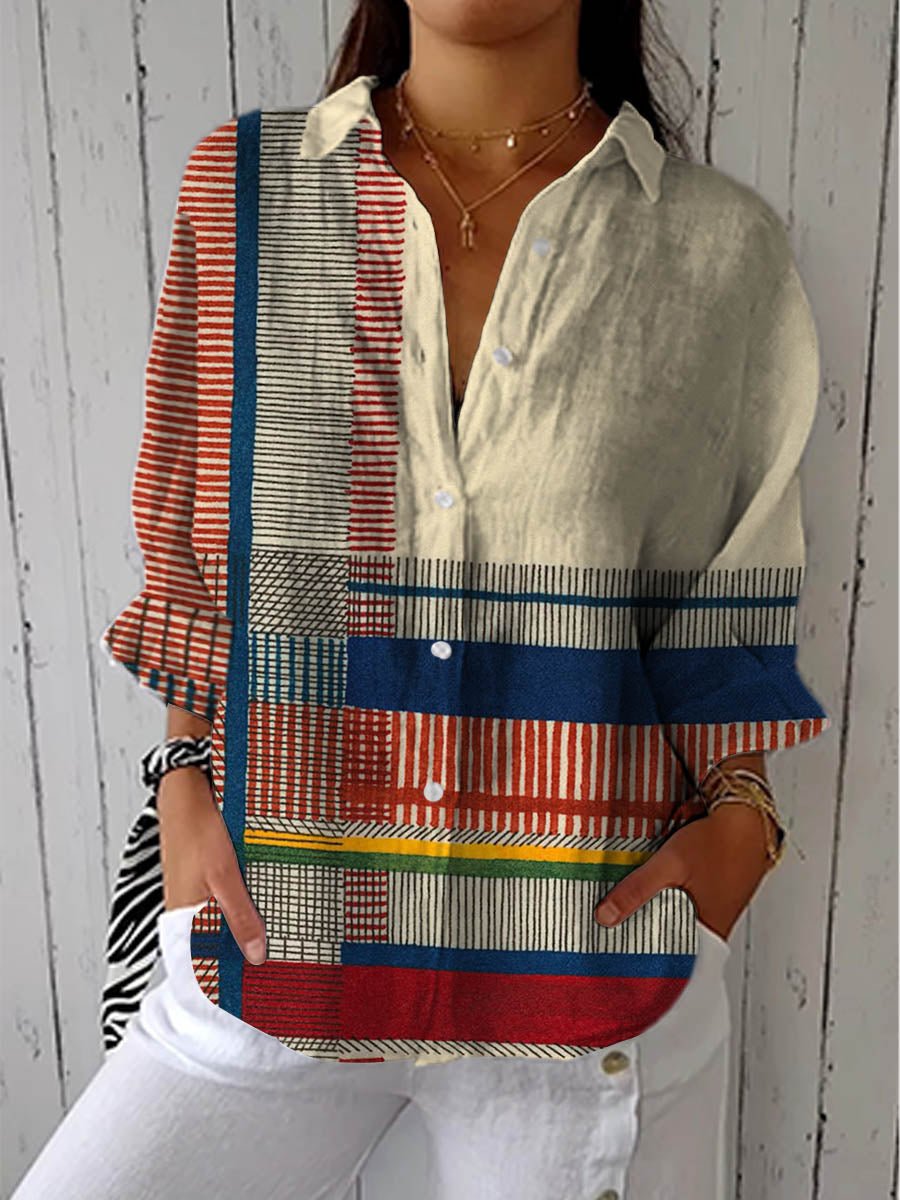 Women's Geometric Print Blouse