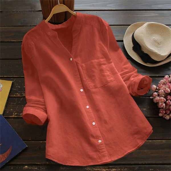 Women’s Relaxed Fit Button Blouse