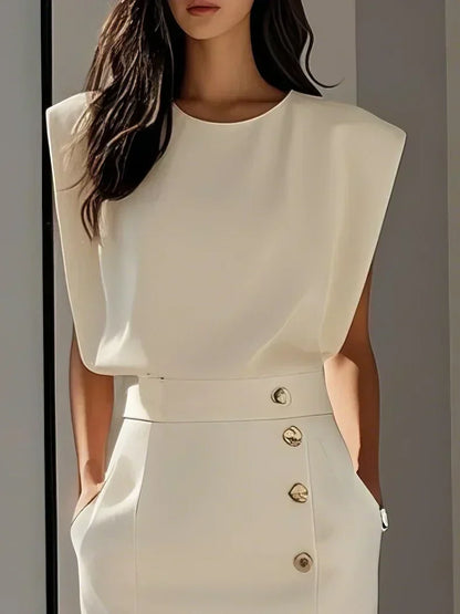Women's Sleeveless Midi Dress