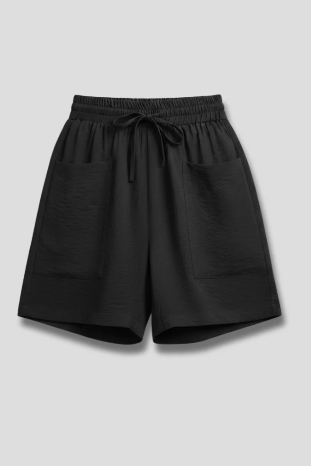 Women's Textured Drawstring Casual Shorts
