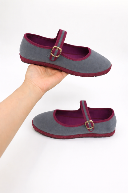 Women's Buckle-Strap Ballet Flats
