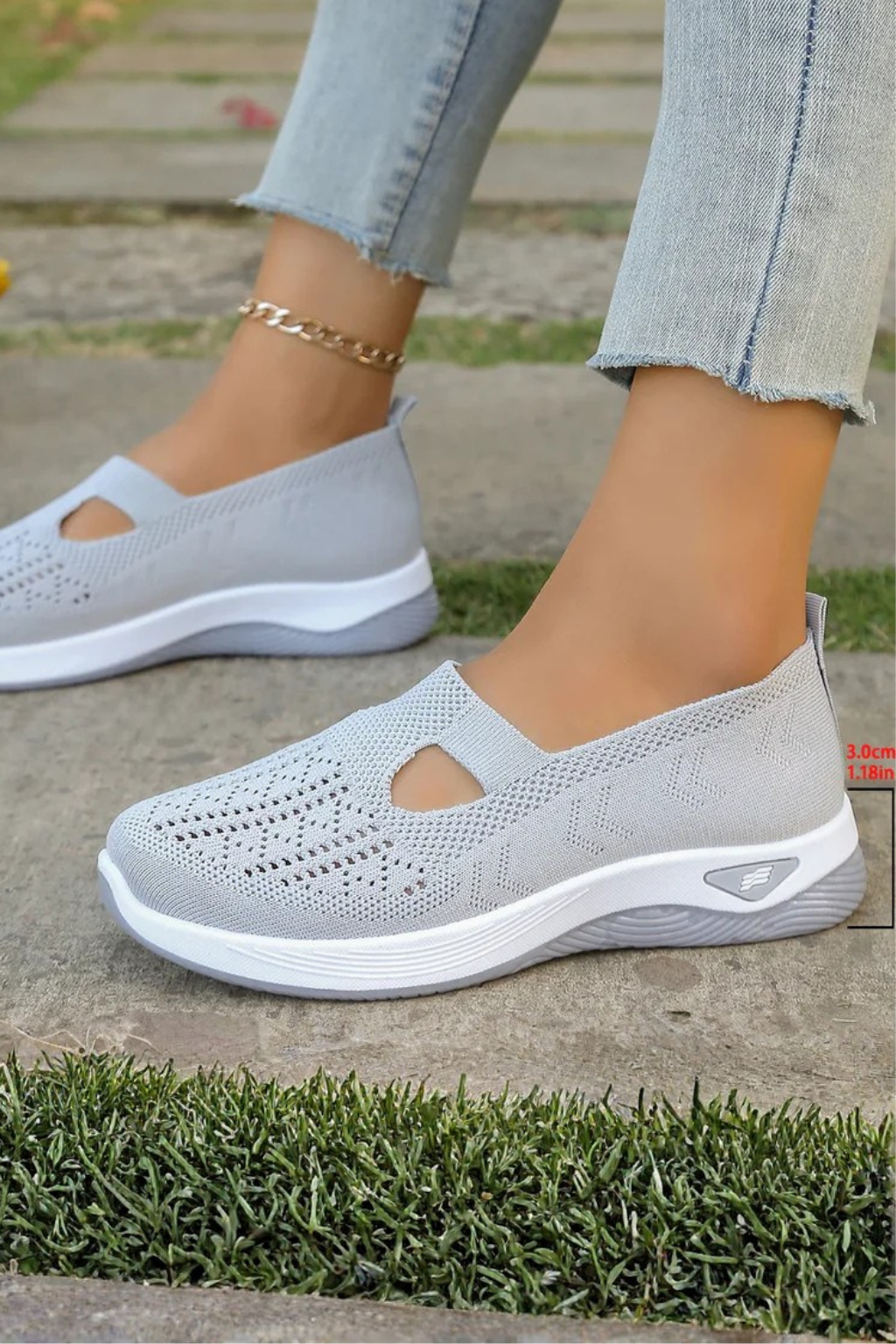 Women's Breathable Knit Slip-On Shoes