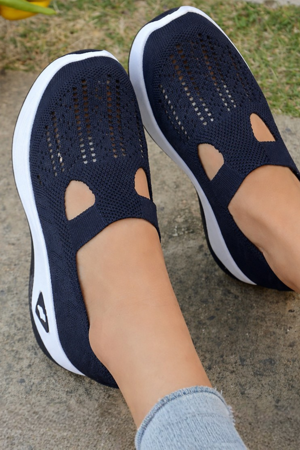 Women's Breathable Knit Slip-On Shoes