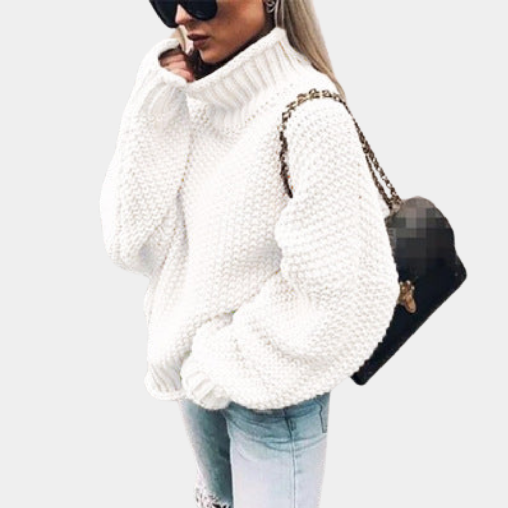 Women's Oversized Roll Neck Jumper