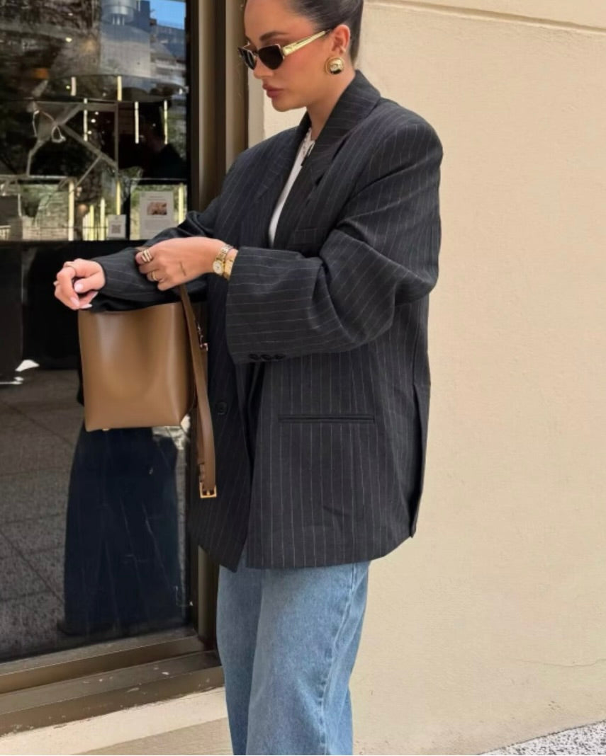 Women's Oversized Double-Breasted Blazer