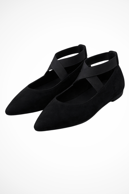 Women's Pointed-Toe Crossover Flats