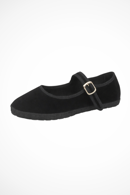 Women's Buckle-Strap Ballet Flats