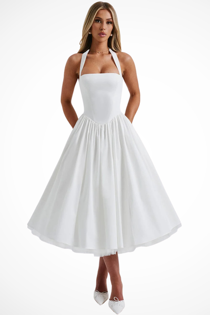Halter A-Line Guest Dress