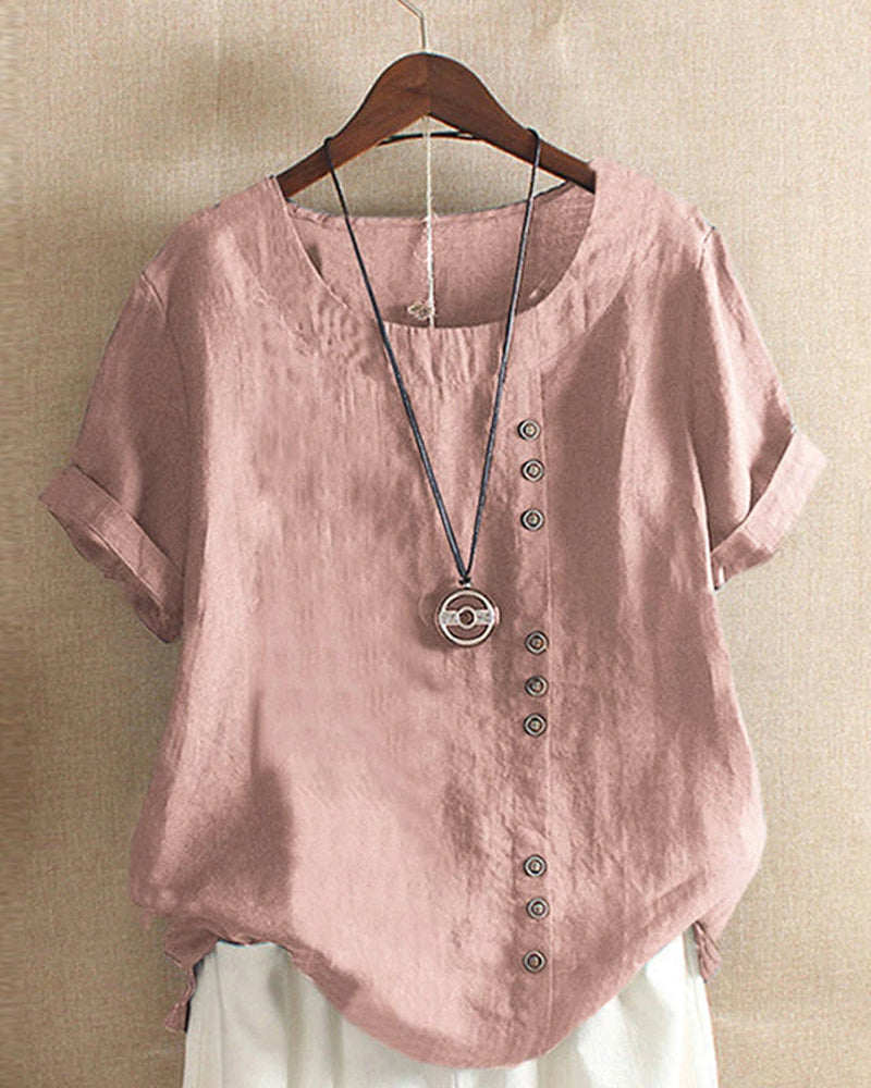 Women’s Button Detail Casual Blouse