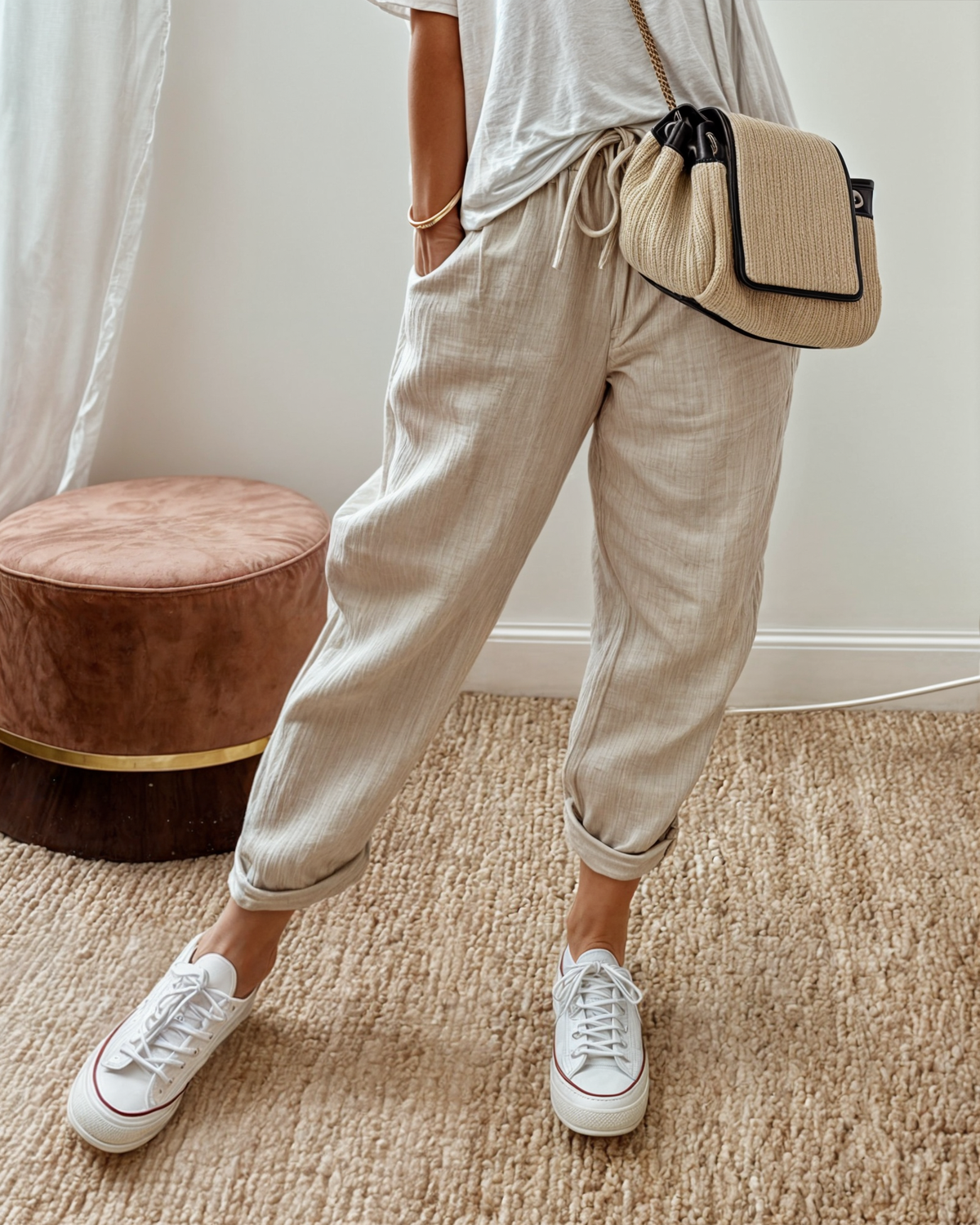 Women's Relaxed Wide Leg Trousers