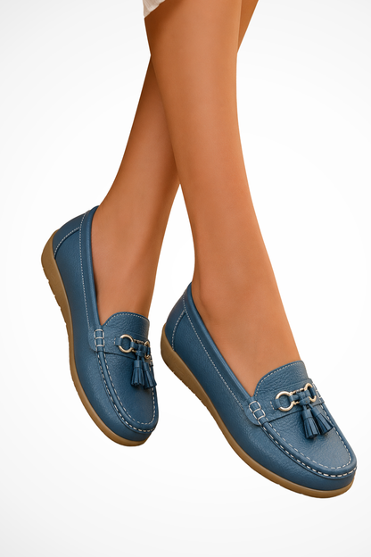 Women's Tassel Leather Orthopedic Loafers