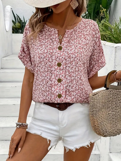 Women’s Chic Floral Summer Blouse