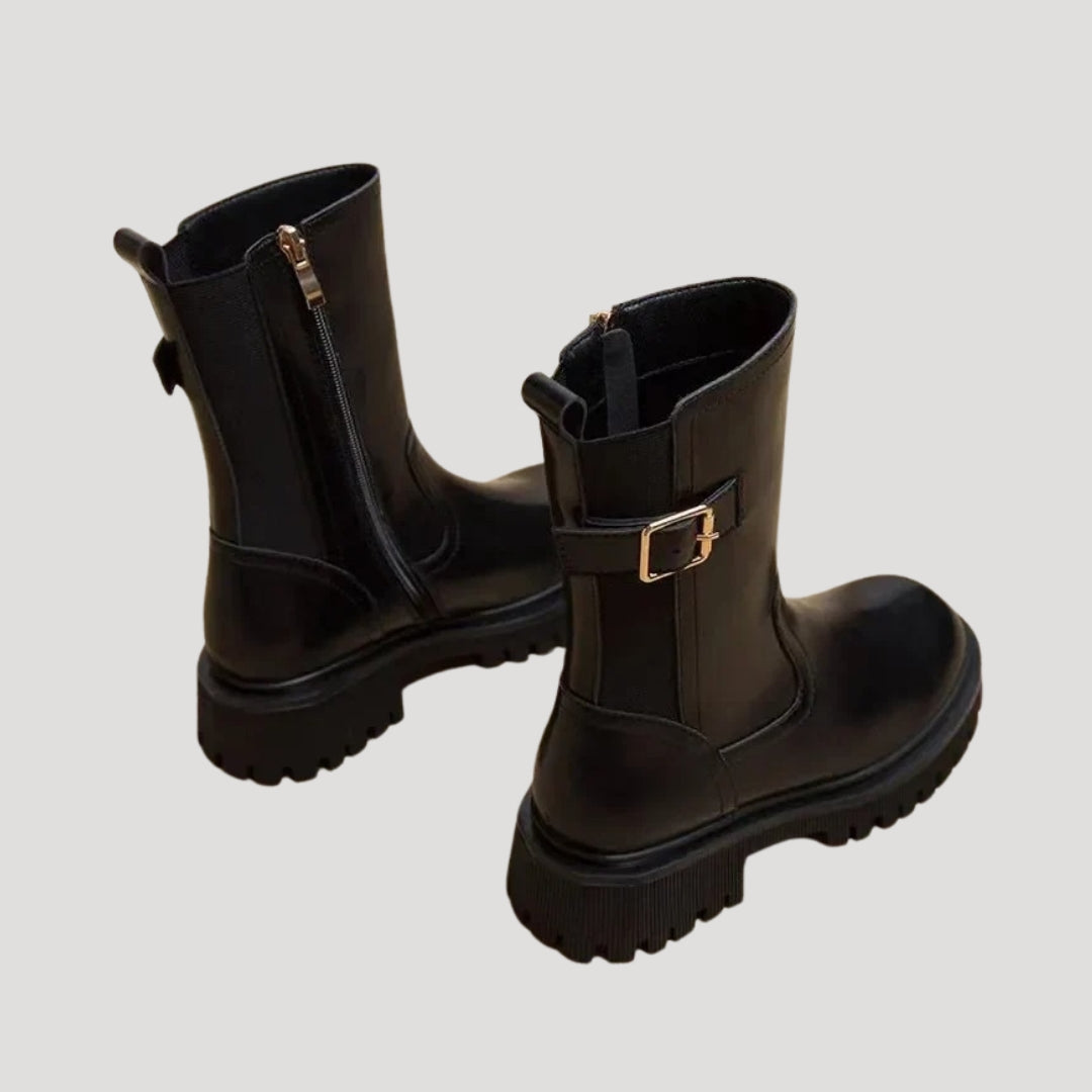 Women's Chunky Mid Calf Boots