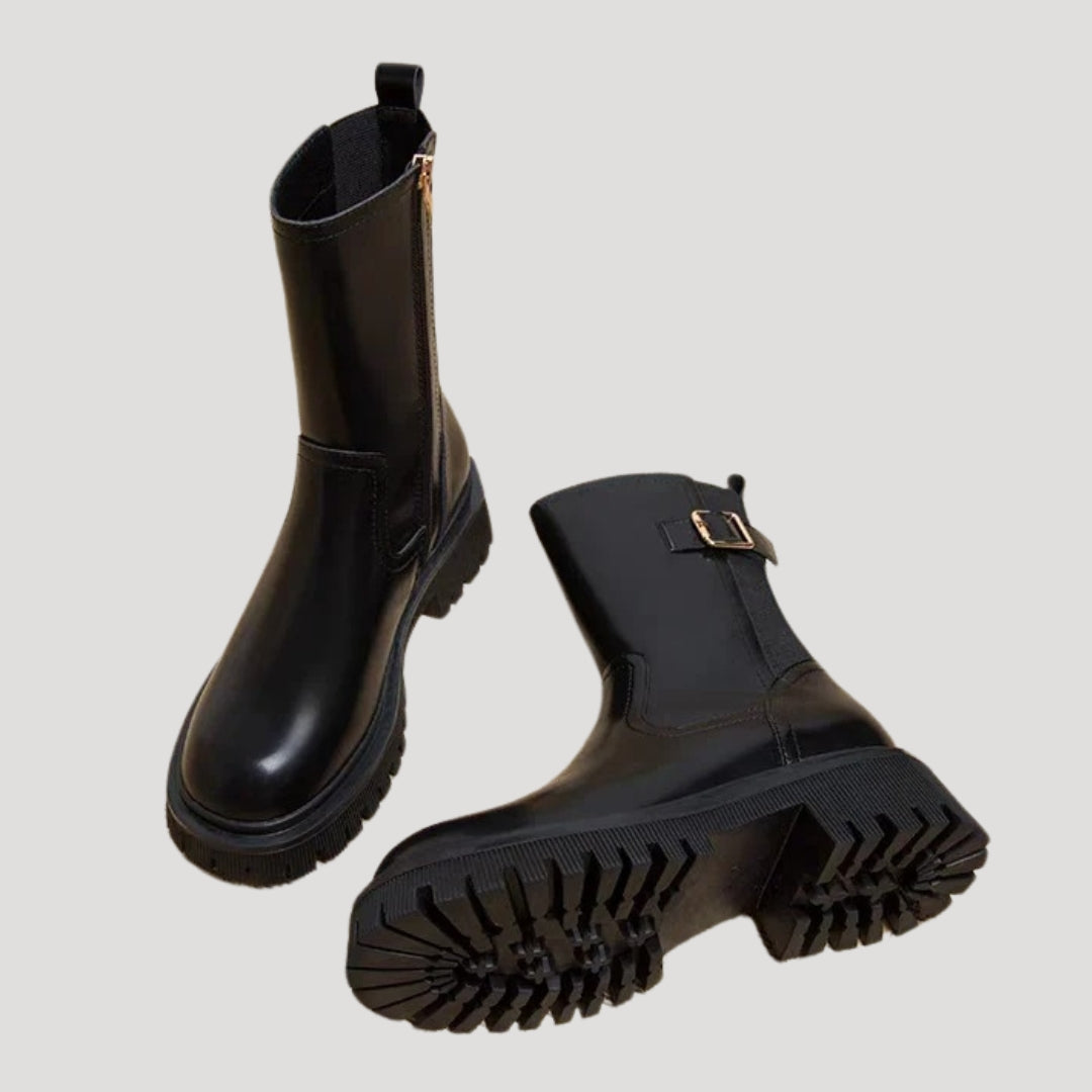 Women's Chunky Mid Calf Boots
