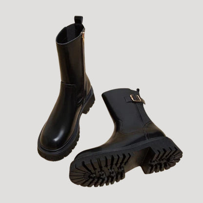 Women's Chunky Mid Calf Boots