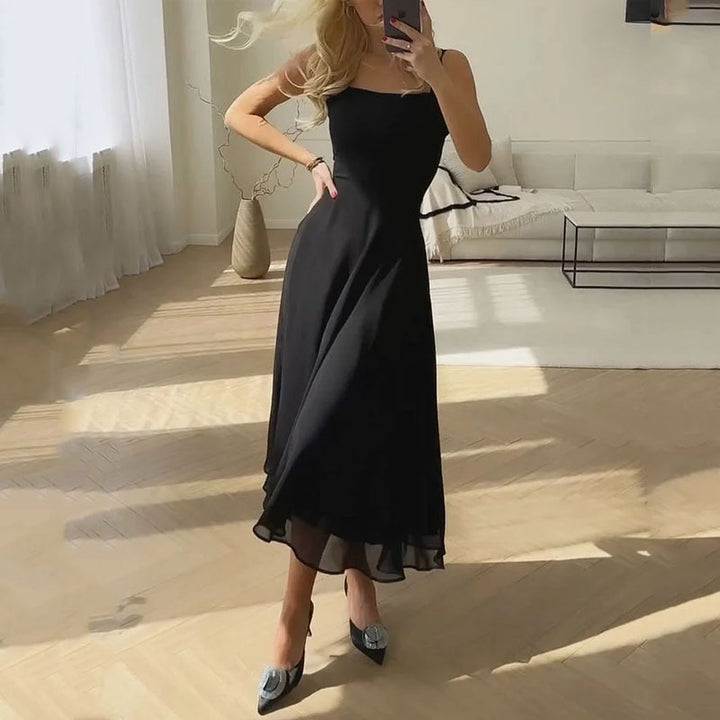 Women’s Elegant Square Midi Dress