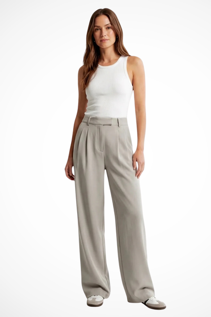 Women's Pleated Wide-Leg Trousers