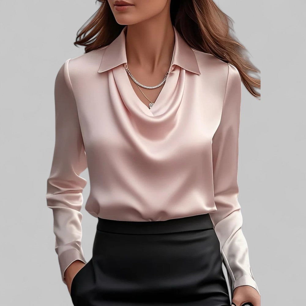 Women’s Satin Long Sleeve Blouse