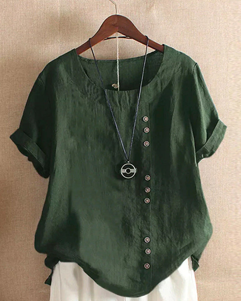 Women’s Button Detail Casual Blouse