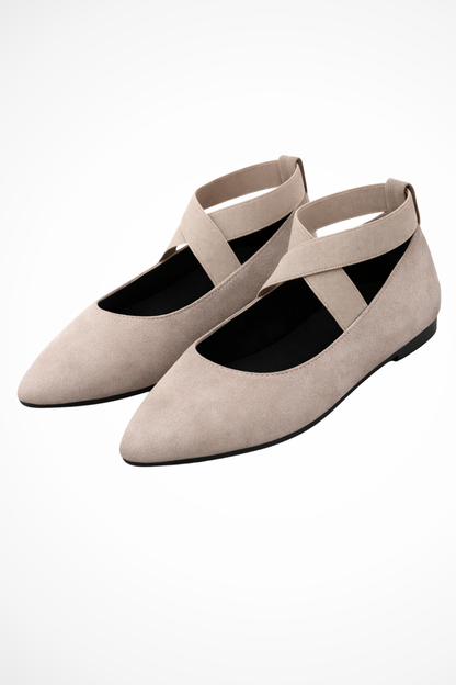Women's Pointed-Toe Crossover Flats