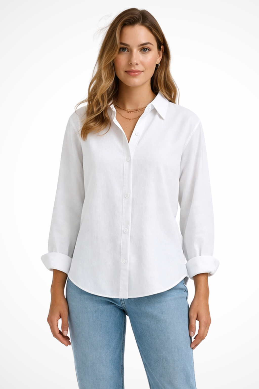 Women's Relaxed Collared Blouse