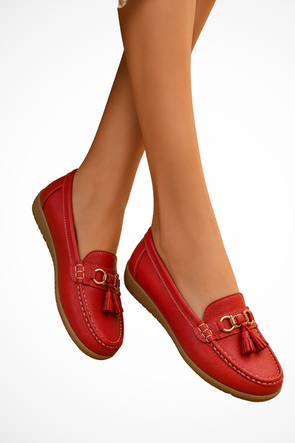 Women's Tassel Leather Orthopedic Loafers