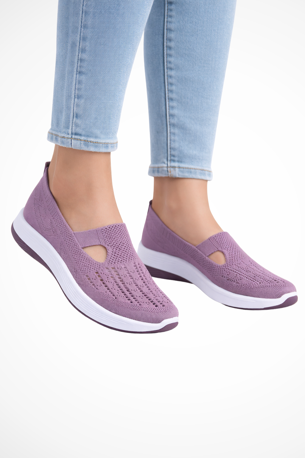 Women's Breathable Knit Slip-On Shoes