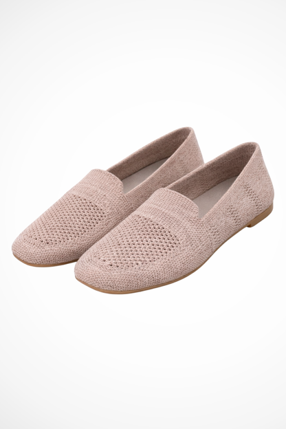 Women's Square Toe Knit Flats