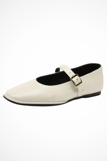 Women's Square Toe Buckle Flats