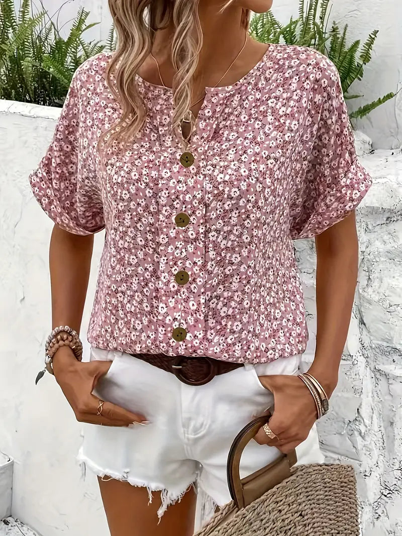 Women’s Chic Floral Summer Blouse