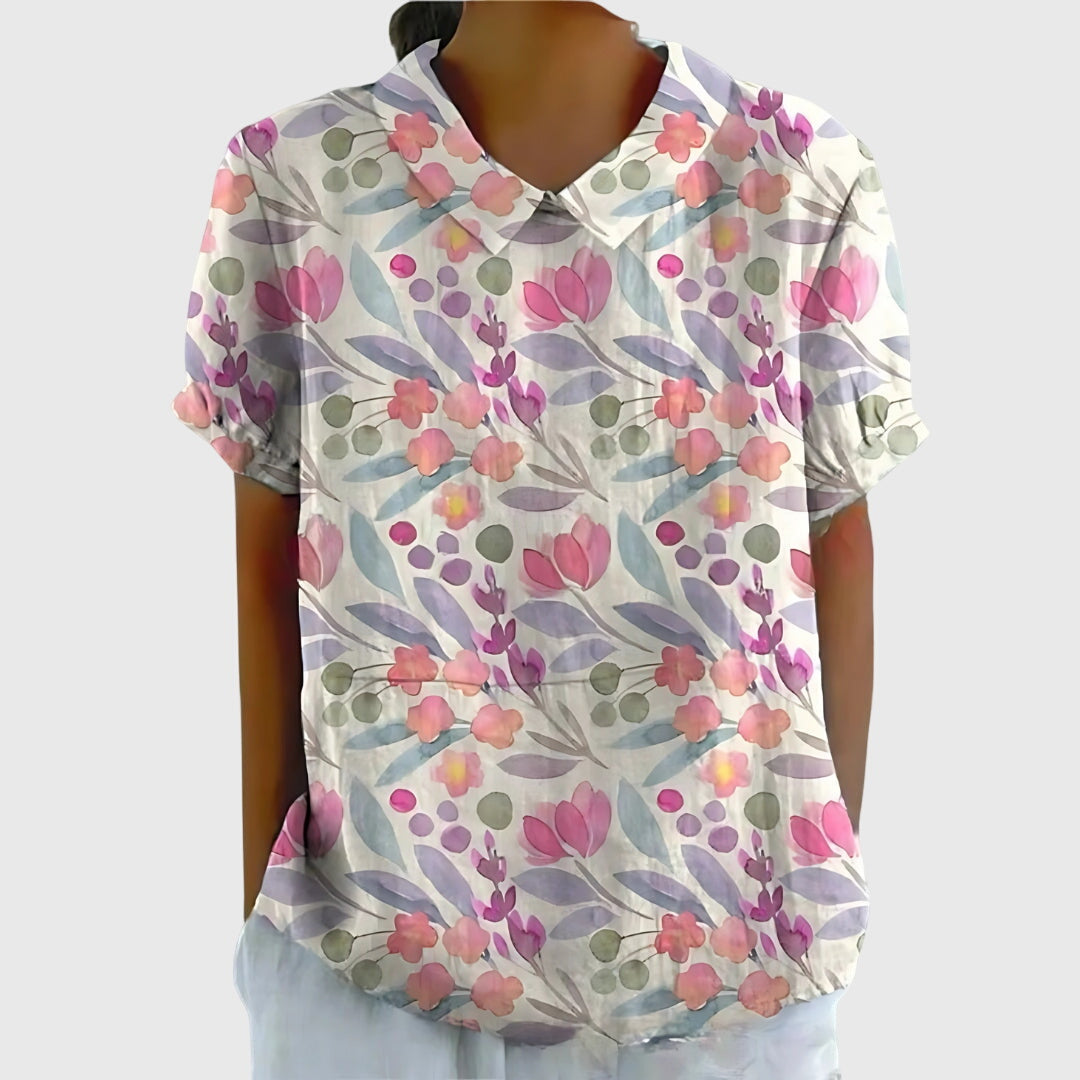 Women’s Floral Collar Blouse