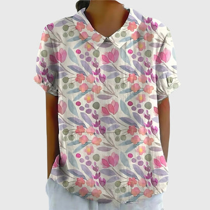 Women’s Floral Collar Blouse