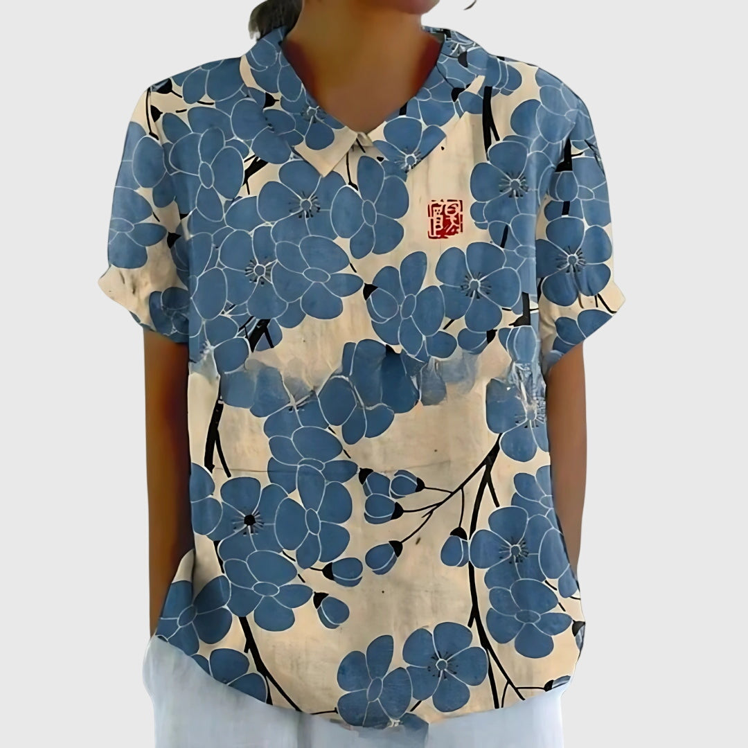 Women’s Floral Collar Blouse