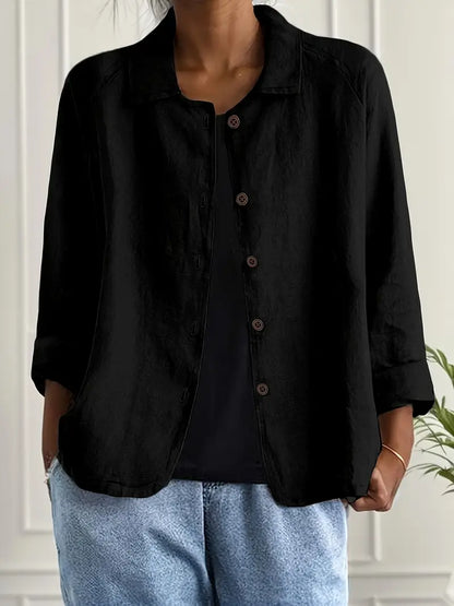 Women's Lightweight Button Casual Jacket